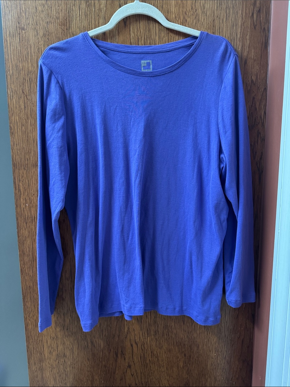 jcpenney Women's Long-Sleeve Crewneck Tee - Royal Purple